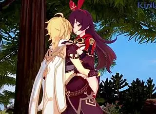 Amber And Fischl Amy And Aether Intense Sex - Genshin Impact Hentai