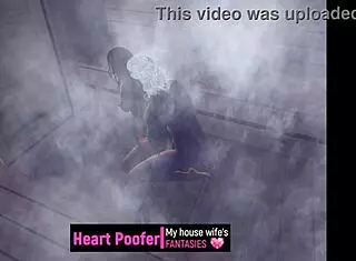 sauna sex with cartoon characters banging hard.