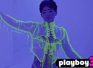 Mia Valentine, stunning Latina teen, poses seductively in lingerie, showcasing her hot big ass with striptease moves and undressing.