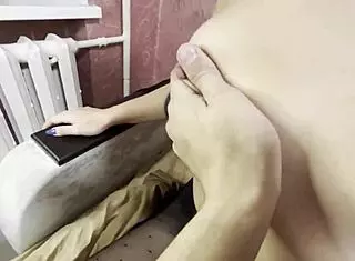 close cunnilingus on wet pussy in torn pantyhose