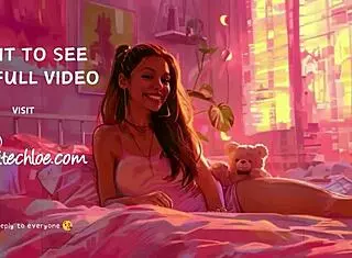 petite chloe home alone used vibrator to cum pussy 😏