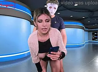 Bromista Splashes Semen On Reporter's Face Live - Facial - Public - Trailer