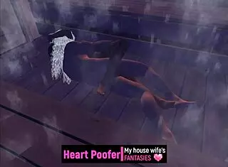 sauna sex with cartoon characters banging hard.