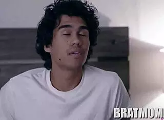 I watch petite stepmom rachael cavalli and saint james clean my dick with their big tits and ass in pov reality