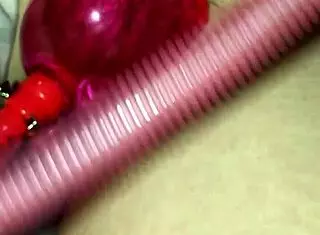 Wife Uses Pussy Pump While Masturbating With Toys In Front Of Neighbors