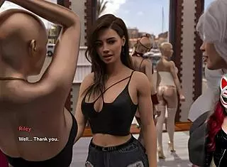 steps of debauchery 16: buying a sexy dress in a public shop 😏