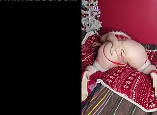 for christmas my wife brings sexy gifts like lingerie and masturbation shows