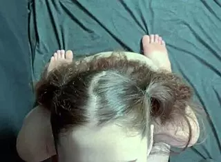 Curvy College Teen 18+ Kneels for Sloppy Facial