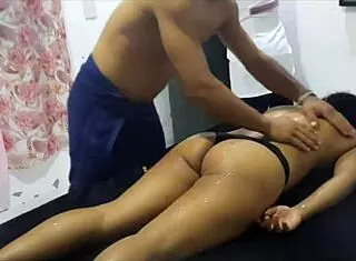 Massage Session with Young Miia Thalia at the Party