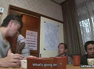 several pervs spy on asian wife masturbating and stroke