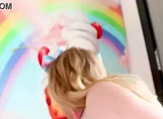 Harlow West Sucks Big Dick POV and Swallows Cum Load