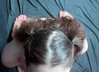 Curvy College Teen 18+ Kneels for Sloppy Facial