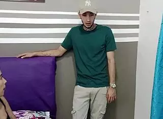 Did my horny stepsister with big ass make me cum in her mouth for porn agency casting?