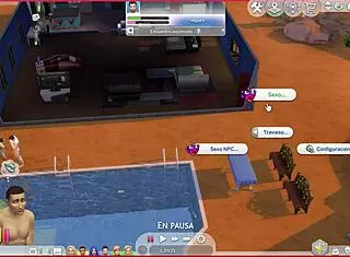 Straight Sim Succumbs To Gay Temptation In Cartoon