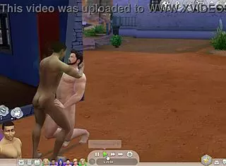 Straight Sim Succumbs To Gay Temptation In Cartoon