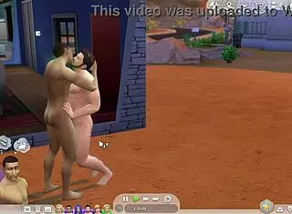 Straight Sim Succumbs To Gay Temptation In Cartoon