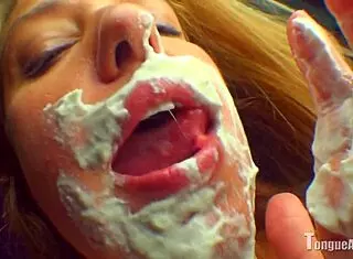 Mckensie Creme Licked Off Tongue In Fetish