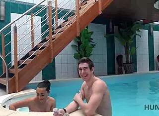 cuckold watches teen riding in cowgirl