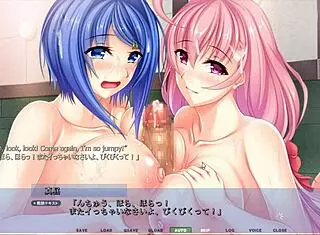 Dual step-sisters titfuck in harem route.