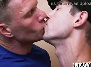 gay hunk enjoys sex after hard work