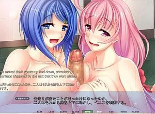 Dual step-sisters titfuck in harem route.