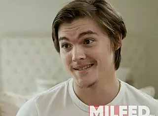 Step Mom Shows Big Tits And Face Fucks Step Son's Best Friend