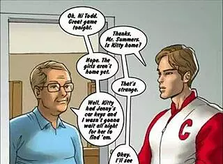 Two hot blondes in comix getting pounded by monster cocks