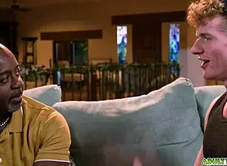 neighbors aaron trainer and max lorde fucking interracial before guest arrives with cumshot and rimjob