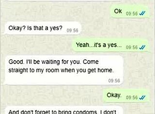 그래서, 실수로 새엄마한테 왓츠앱으로 자지 사진 보냈어. 그녀의 반응이 미쳤어!