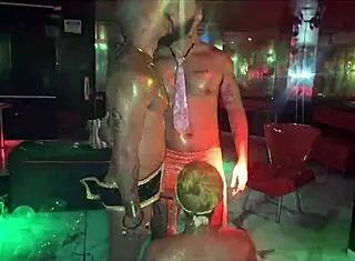 Carnival warm-up explodes with gay group sex!