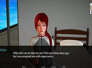 My new family episode 33 features redhead and brunette characters in a cartoon setting