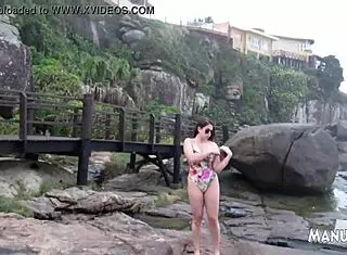 On the beach, I couldn't resist and masturbated right there 😈