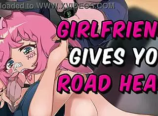 I suck your cock while you drive in this hentai roleplay asmr