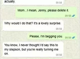 so, i accidentally sent my stepmom a dick pic on whatsapp. her reaction was wild!