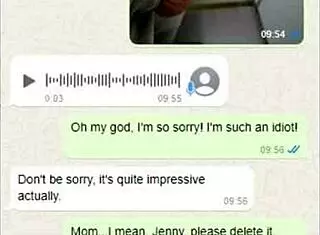 so, i accidentally sent my stepmom a dick pic on whatsapp. her reaction was wild!