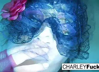 Charley Chase Masturbates In Sexy Lingerie And Stockings