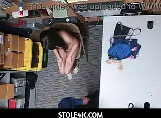 Guard Cums Inside Sexy Thief Taylor May!