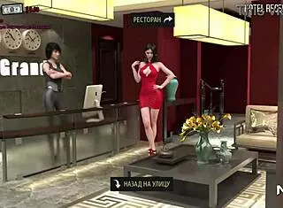 chubby girl seduces boss for promotion in fashion business