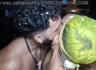 Carnival warm-up explodes with gay group sex!