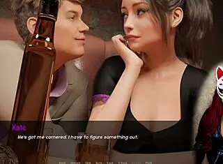 kate in maid cosplay