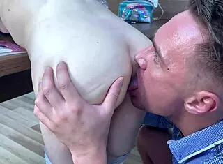 She caught me with the dildo and begged for cum in her ass.