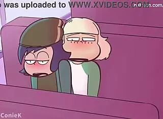 Futa Jackie and Janna's hot scene on the school bus in 4K quality