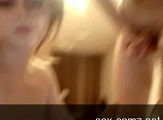 Amateur teen couple has webcam sex