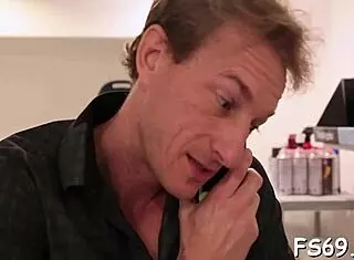 Hey, this sweet babe in lingerie sucks and rides that monster cock in the bedroom, so taboo and hardcore