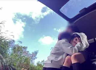 Japanese Couple Gets Frisky in Open Outdoor Spot