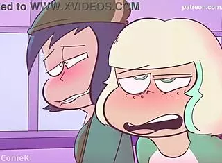 Futa Jackie and Janna's hot scene on the school bus in 4K quality