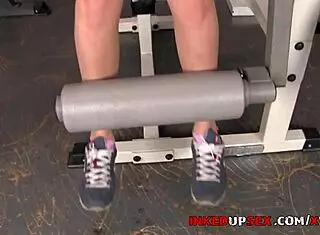 tattooed latina ninety nine does hardcore sex workout