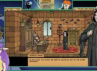 Witch Trainer Silver Part 17: Brunette Asian Cartoon Girl in Sexy Game Action