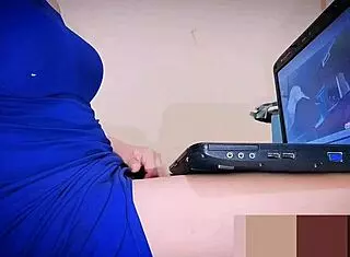 Caught my step aunt watching porn, now sliding my big cock into her interracial ass.