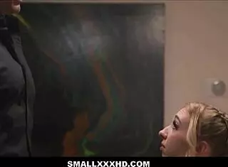 Skinny Teen Orgasms on Monster Cock